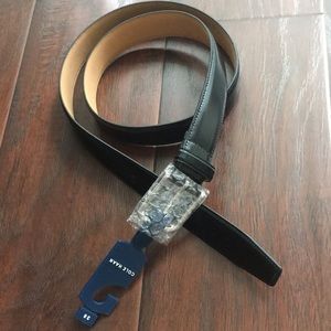 NWT Cole Haan black leather belt